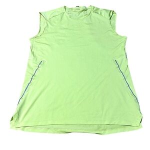 Lululemon Men’s Fast Free Sleeveless Tank Top Neon Levi No Stink Run